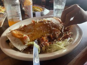 Veggie burrito  at Plaza Jalisco in Astoria