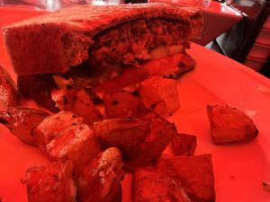 Veggie burger   at Crown & Bull in Dunedin