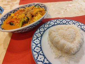 Tofu curry with peanuts at Thai Bistro in Winterthur