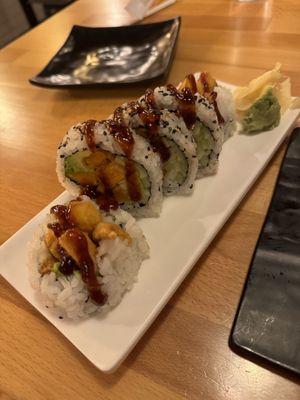Sweet potato business roll  at Sushi Jin Next Door in Alexandria