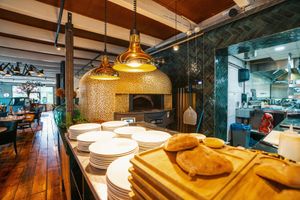 Pizza oven  at La Vita E Bella in Midlaren