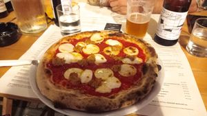 Pizza Milano Veg at Pepenero in Sarzana