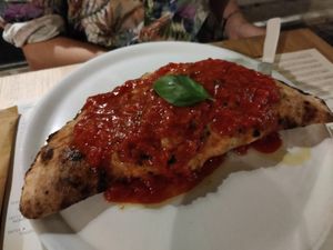 Calzone Milano Veg at Pepenero in Sarzana