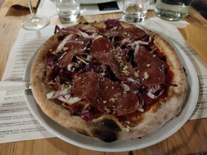 Pizza Alpina Veg at Pepenero in Sarzana