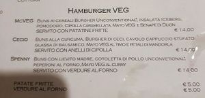 Vegan buger at Pepenero in Sarzana