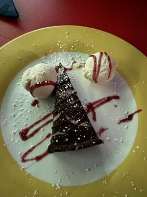 Vegan tort and vegan ice cream  at The Blue Zone in Dingle