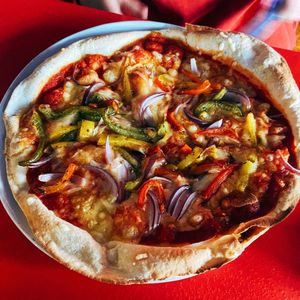 Vegan pizzaa  at The Blue Zone in Dingle