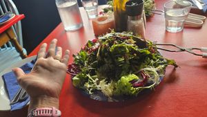 The side salads are gigantic at The Blue Zone in Dingle