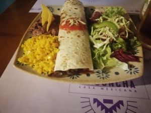 Vegan burrito at La Concha in Rovinj