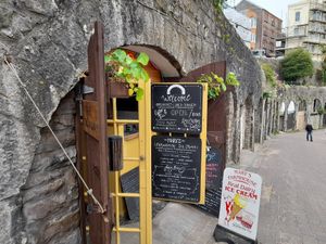 Entrance at The Stowaway Coffee Co in Tenby
