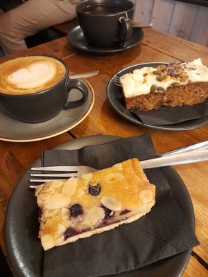 Blueberry slice at The Stowaway Coffee Co in Tenby