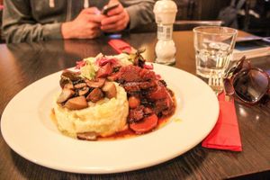 vege bourguignon at Mlsna Kavka in Prague