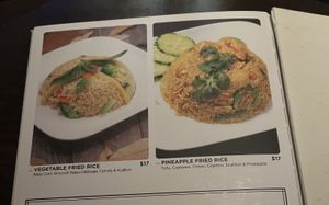 Vegan menu 4  at Nora Thai in Brooklyn