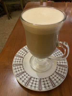 Chai con leche de soya  at Saludpan in Medellin