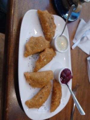 Empanaditas at Saludpan in Medellin