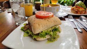 Sandwich vegano at Saludpan in Medellin
