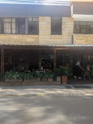 Outside of Saludpan at Saludpan in Medellin