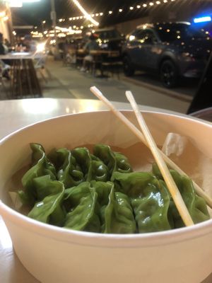 Vegan dumplings   at O Dumpling Bar in Orange