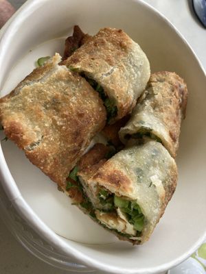 Tofu pancake rolls   at O Dumpling Bar in Orange