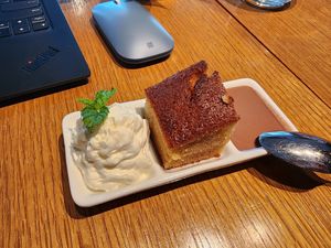 Olive oil cake at Komune in Hong Kong Island