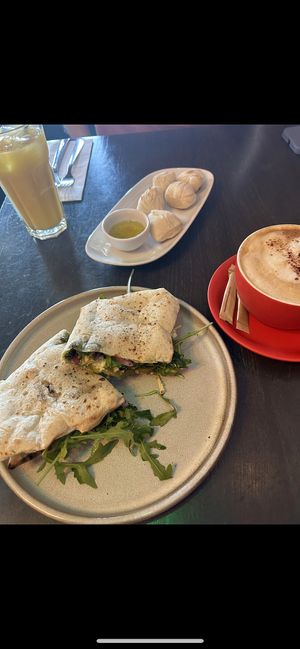 Vegan pesto panini   at Proove Pizza in Hertford