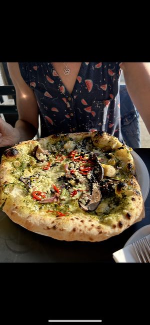 Pesto royale vegan  at Proove Pizza in Hertford