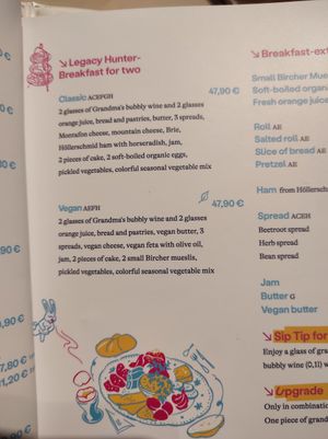 Vegan breakfast at Vollpension in Vienna