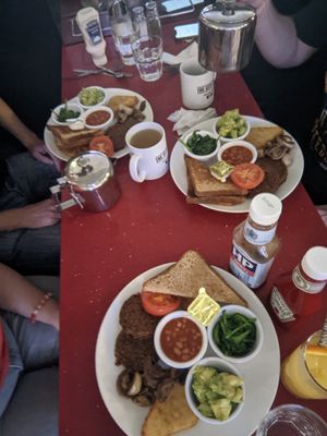 3 vegan breakfasts at The City Cafe in Edinburgh