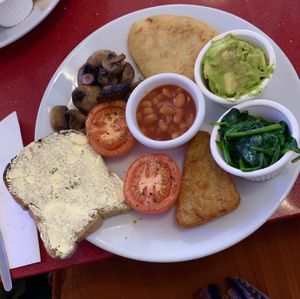 Vegan & gluten-free breakfast (post-butter)  at The City Cafe in Edinburgh