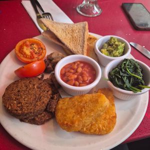 Full Vegan breakfast at The City Cafe in Edinburgh