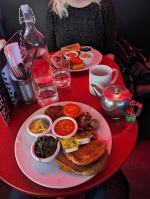 Breakfasts for vegans at The City Cafe in Edinburgh