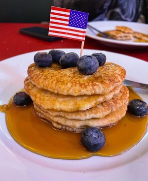 Vegan Pancakes  at The City Cafe in Edinburgh