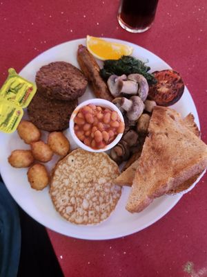 vegan Scottish breakfast at The City Cafe in Edinburgh