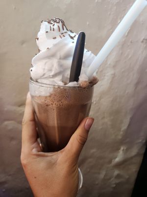 chocolate shake at The City Cafe in Edinburgh