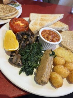 Vegan breakfast £15  at The City Cafe in Edinburgh