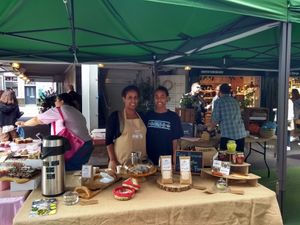 Market stall at Muya in London