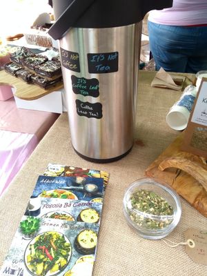 Coffee leaf tea and recipe spice kits at Muya in London