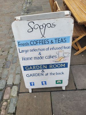Scoops Sign at Scoops in Caernarfon