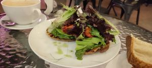 Avocado toast at Justo in Merida