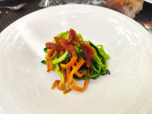 Vegetables spaghetti at Waska! in Gasteiz