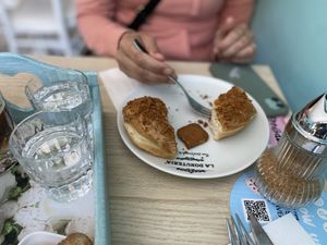 Vegan Lotus-biscuit donut.  at La Donuteria in Munich