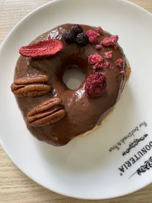 Chocolate glazed  at La Donuteria in Munich
