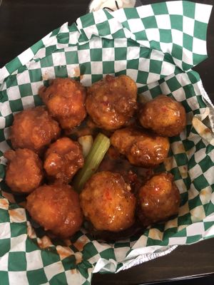 Buffalo and sweet chili Vings  at Vined The Vegan Experience in North Charleston