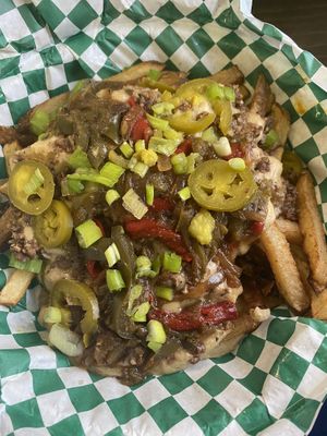 Loaded Fries at Vined The Vegan Experience in North Charleston