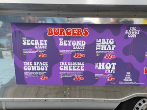 Menu at The Saucy Cow - Foodtruck in Bray