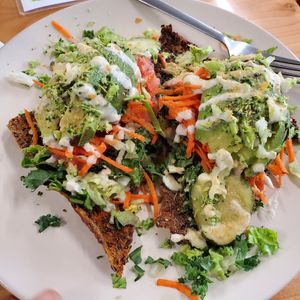 Avocado 🥑 Sandwich at Arnold's Way Vegetarian Raw Cafe in Lansdale