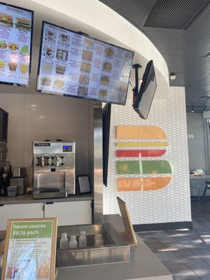 Interior w/Digital Menús  at Burger Patch - 65th St in Sacramento