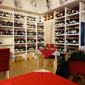 Extensive wine list at Divinity Cafè Restaurant in Mussomeli