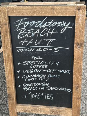 Menu  at Foodstory Beach Hut in Aberdeen