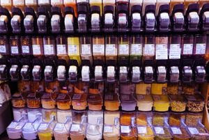 Over 100+ items available in bulk, including grains, legumes, oils, liquid detergents and soaps, herbs, spices, and teas at Moonflower Community Cooperative in Moab